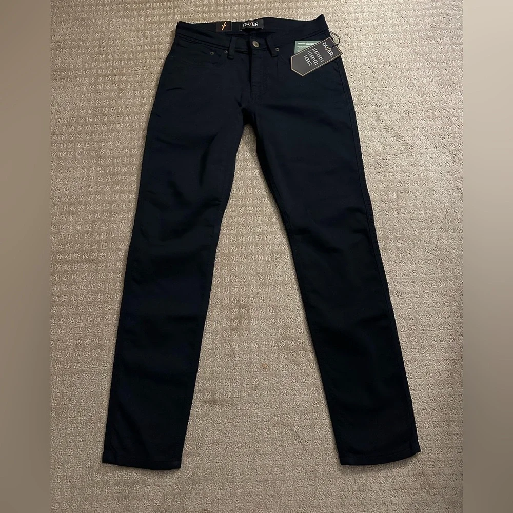 NEW Du/er Duer slim fit no sweat pants navy blue size 30x30